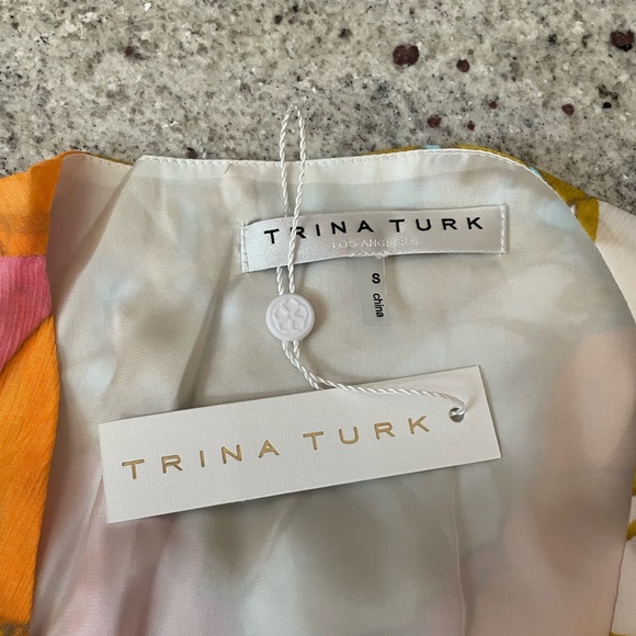 Make Merry Floral Tiered Silk/Viscose Blended Mini Dress from TRINA TURK - Picture 7 of 9